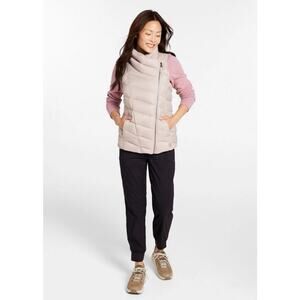 L.L.Bean Boundless Shore Sand DownTek Puffer Full Zip Vest II Womens Size XS NEW